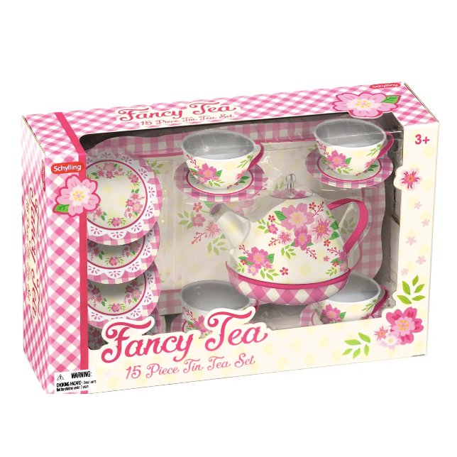 Fancy Tin Tea Set 15 pieces