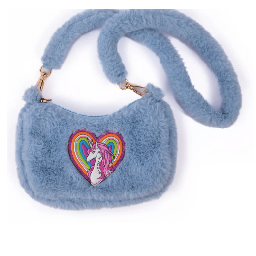 Periwinkle Rainbow Cuddle Crossbody Purse