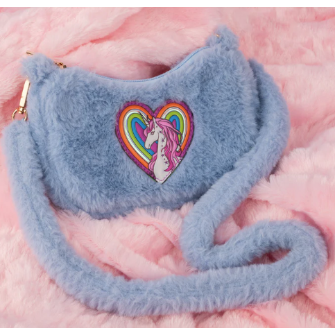 Periwinkle Rainbow Cuddle Crossbody Purse