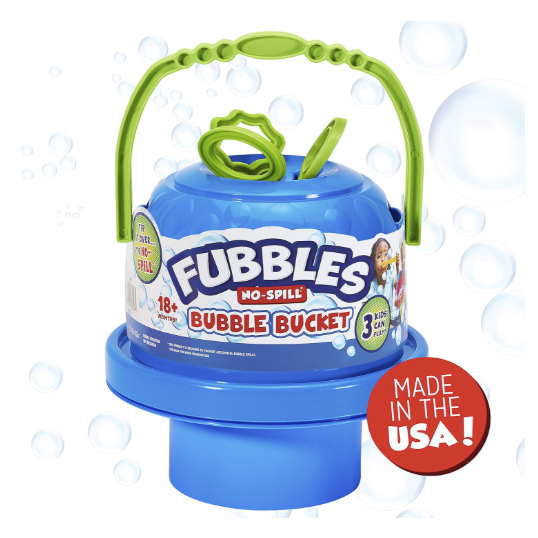 Little Kids Fubbles No-Spill Big Bubble Bucket