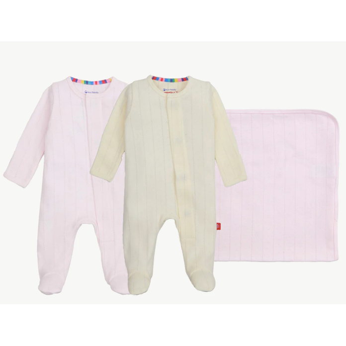 Magnetic Me Hello Baby Pointelle 3Pc Gift Set