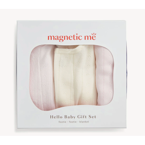 Magnetic Me Hello Baby Pointelle 3Pc Gift Set