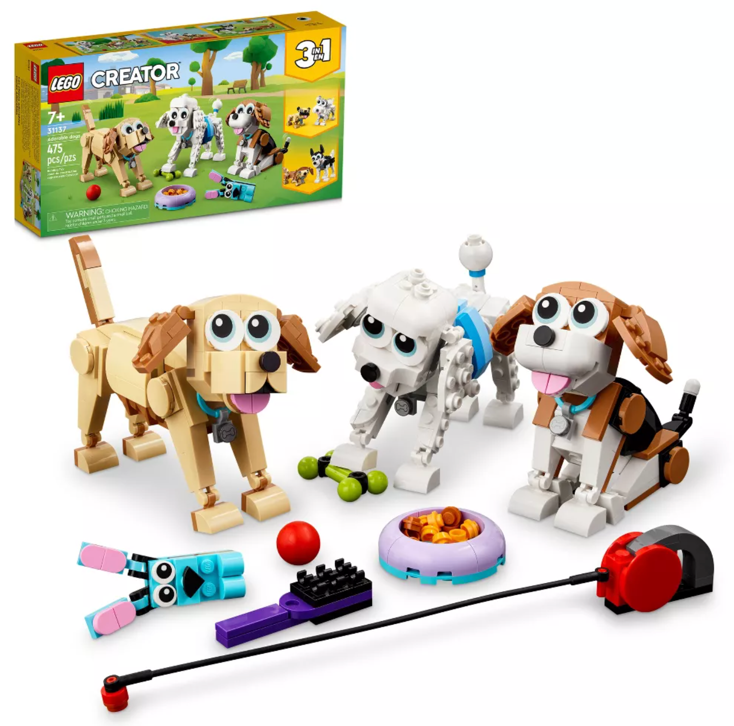LEGO Creator 3 in 1 Adorable Dogs Animal Figures Toys 3113