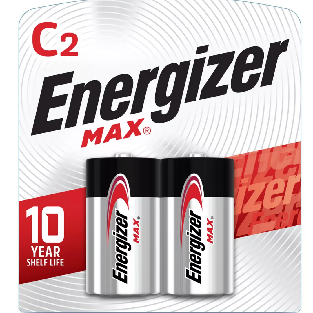 Energizer Max Batteries 2pack C