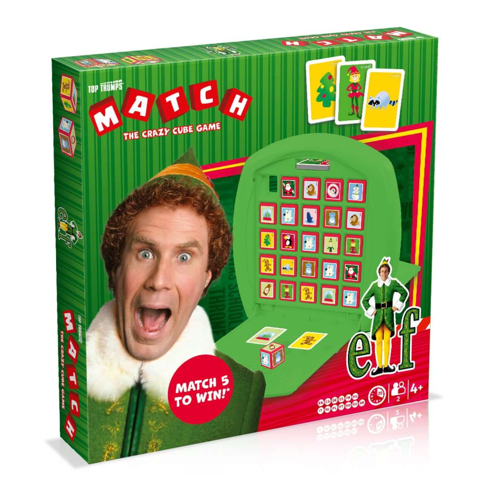 Top Trumps Elf Match Board Game - The Crazy Cube Game