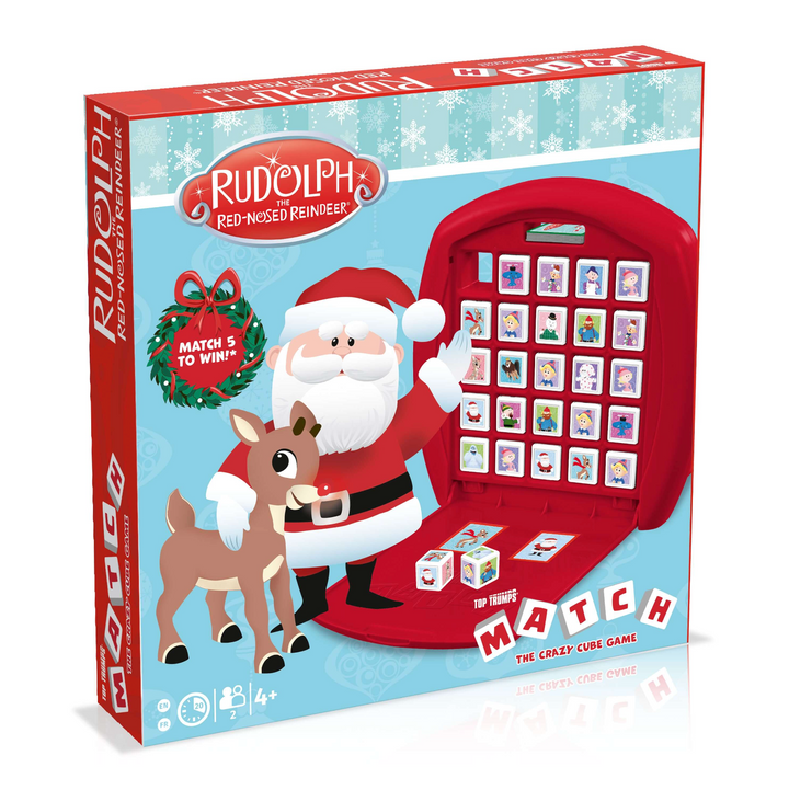 Rudolph The Red Nosed Reindeer Top Trumps Match - The Crazy Cube Game