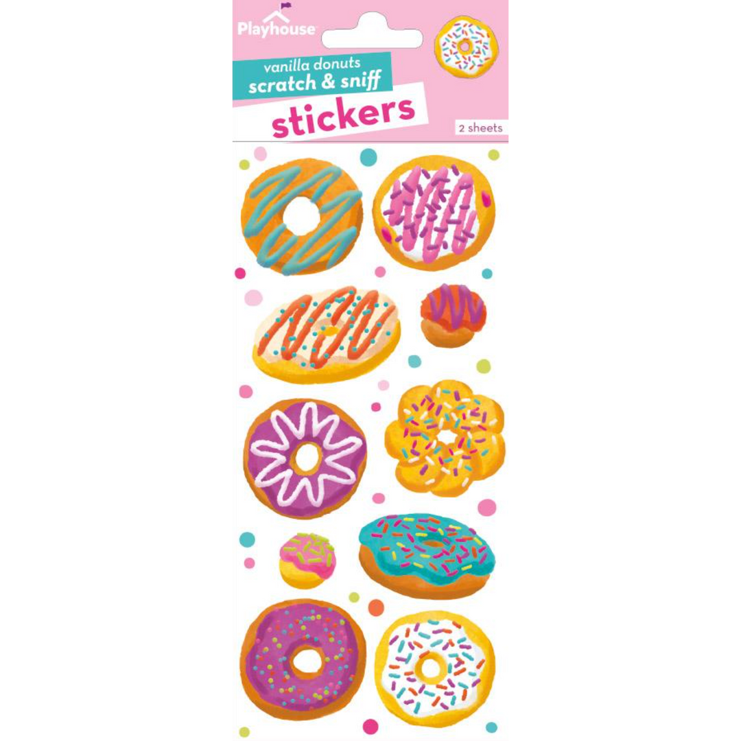 Vanilla Donuts Scratch & Sniff Stickers
