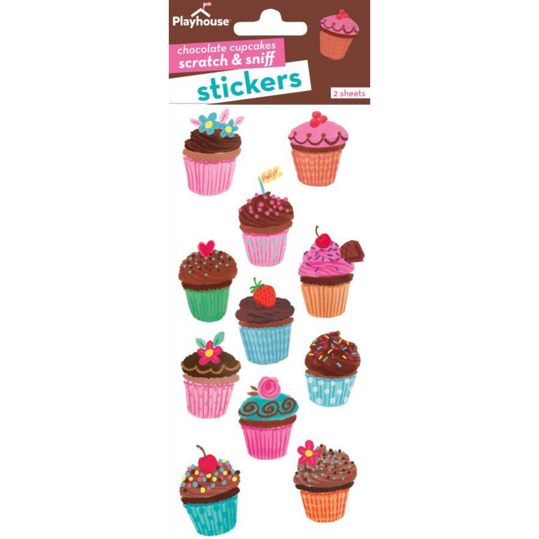 Scratch And Sniff Stickers-Chocolate Cupcakes