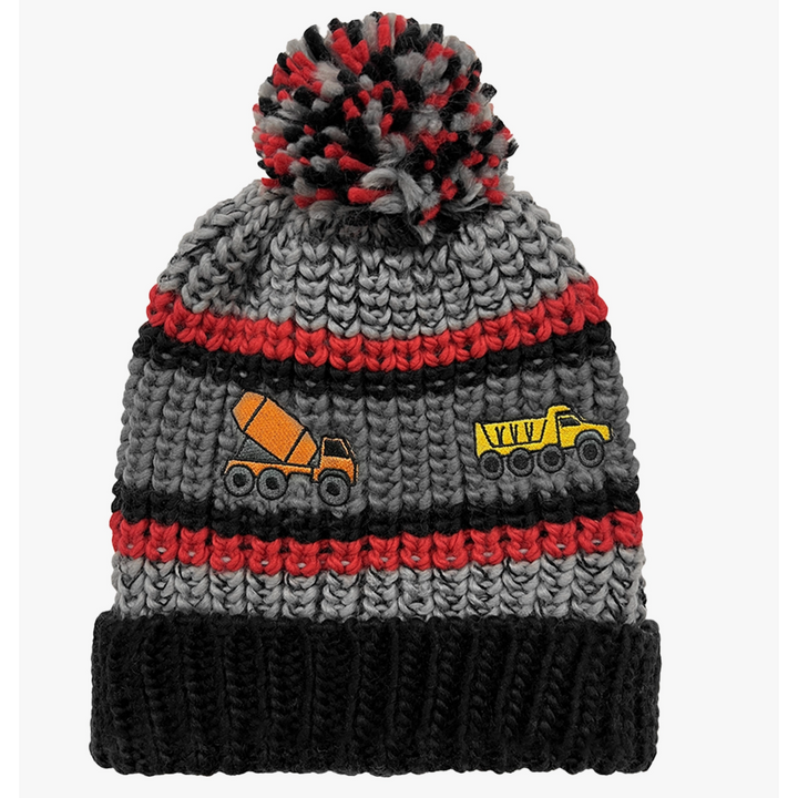 Toddler boy Knit hat with trucks