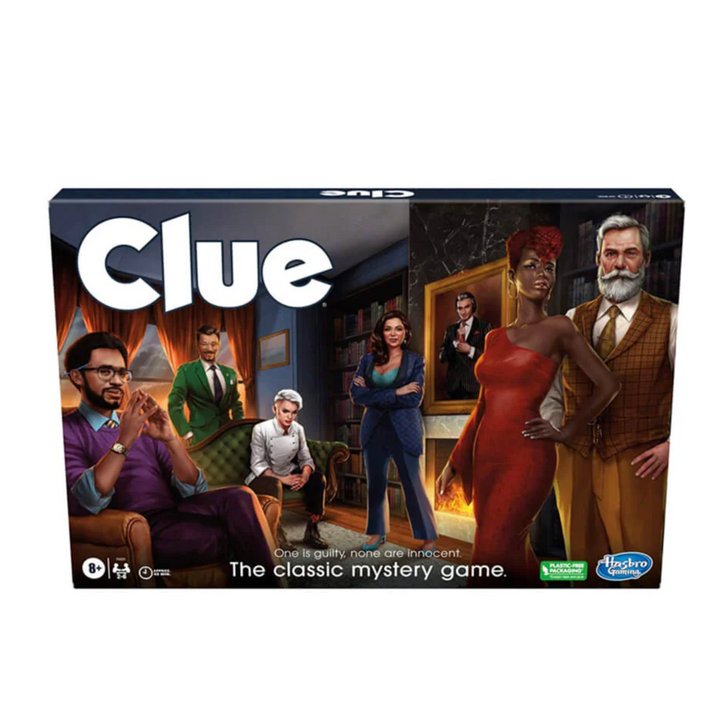 Clue Mystery Board Game (Ages 8+, 2-6 Players)