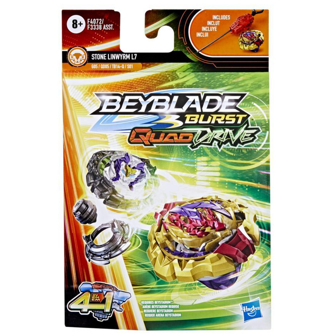 Beyblade Burst QuadDrive  Spinning Top Starter Pack -- Battling Game Top Toy with Launcher