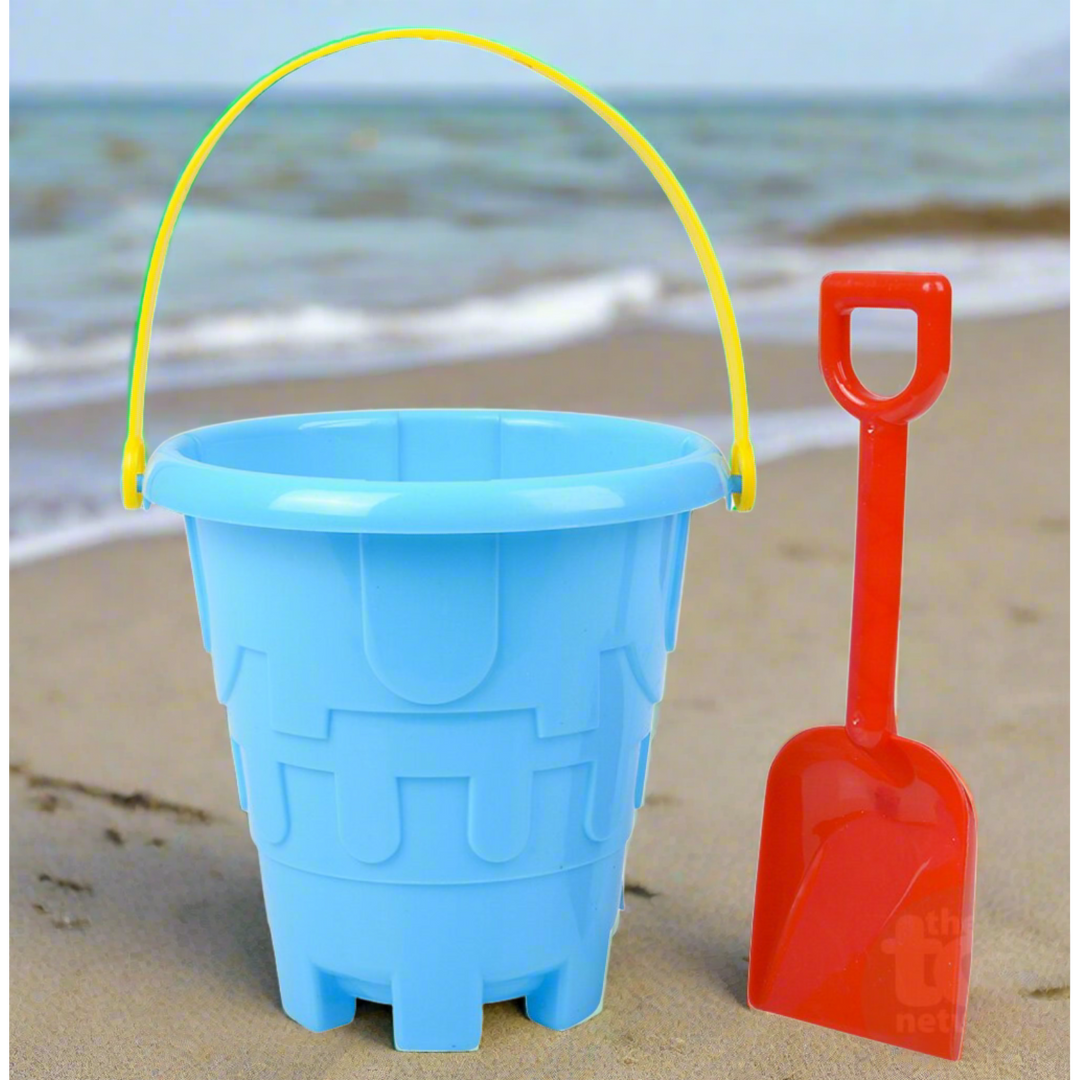 6" Beach Sand Pail And Shovel Set - Random Color