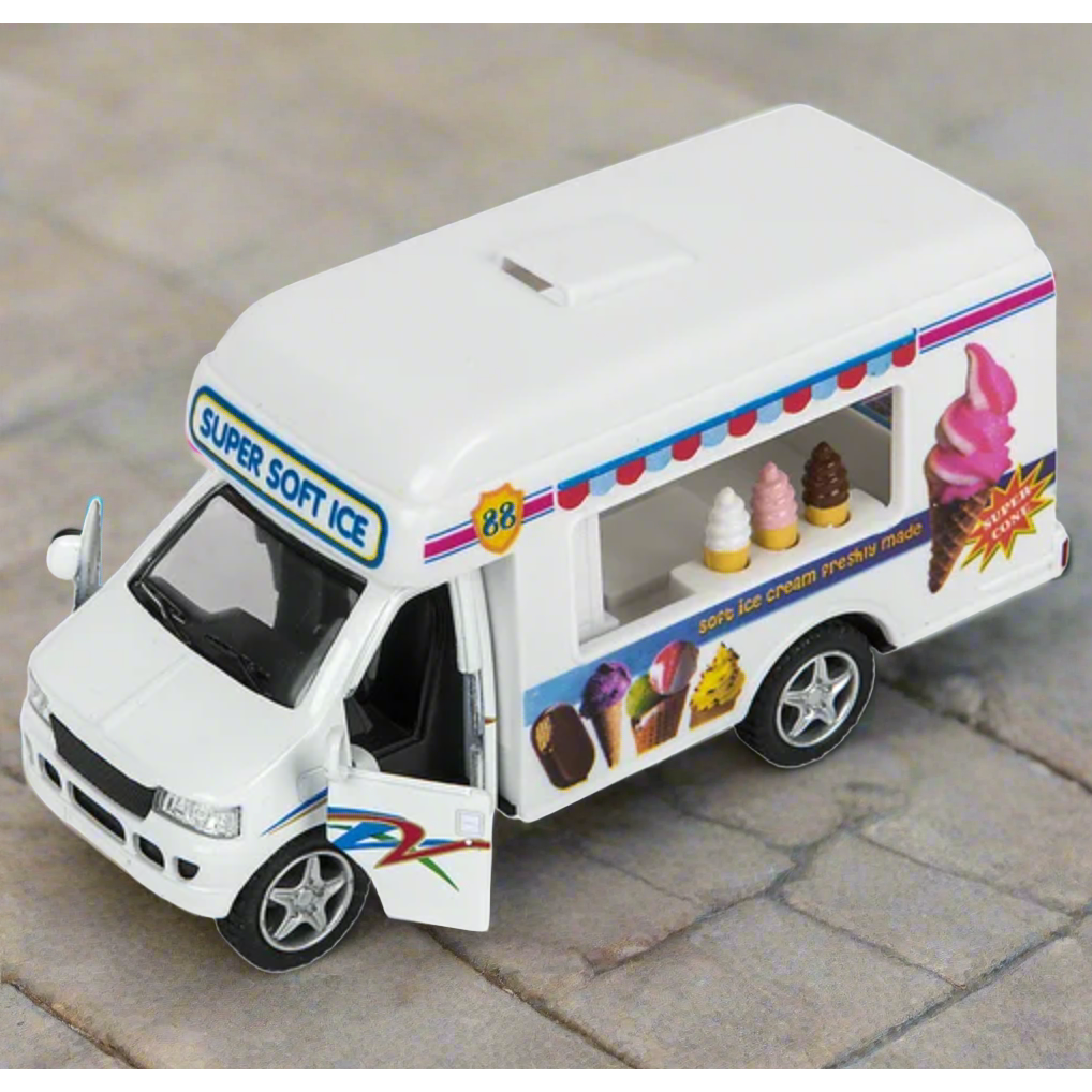 Die-Cast Pullback Ice Cream Truck - 5"