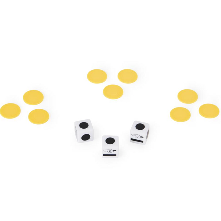 THE GAME OF LEFT CENTER RIGHT, EASY ADDICTIVE TRAVEL TUBE FUN DICE GAME