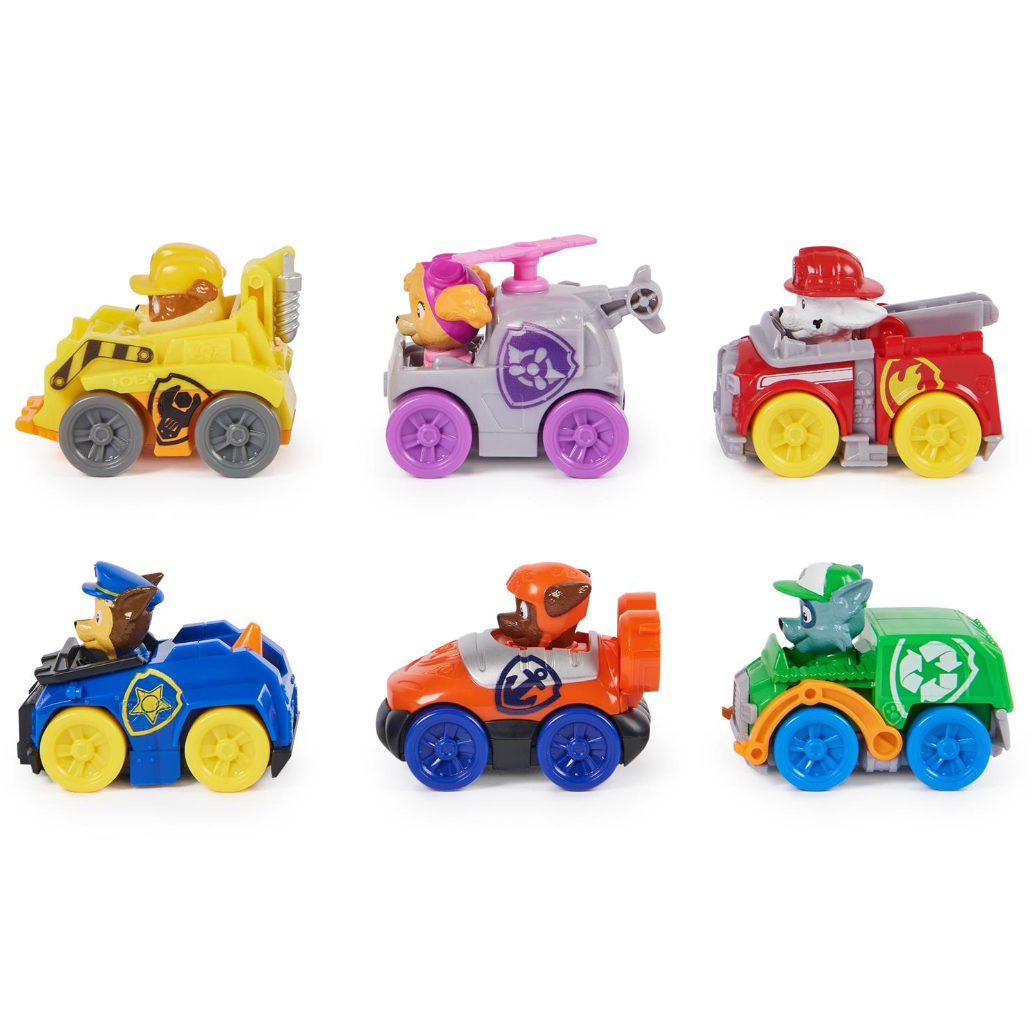 Paw Patrol Pup Squad Racers 6 Piece Vehicle Gift Set Runnin Wild Kids