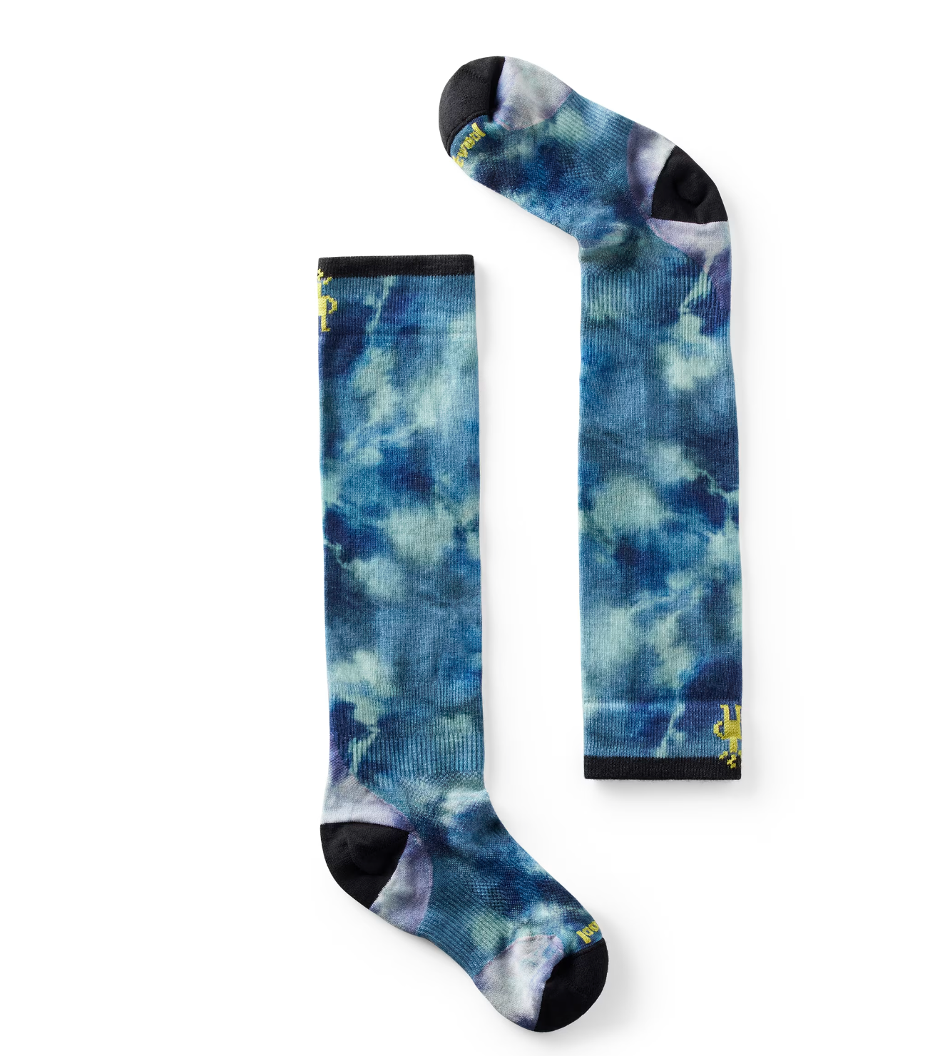 Junior Ski Tie Dye Print Over The Calf Socks