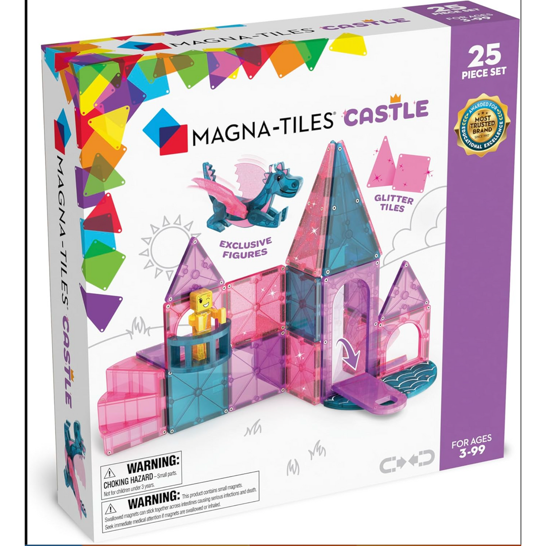 MAGNA-TILES Castle 25-Piece Magnetic Construction Set