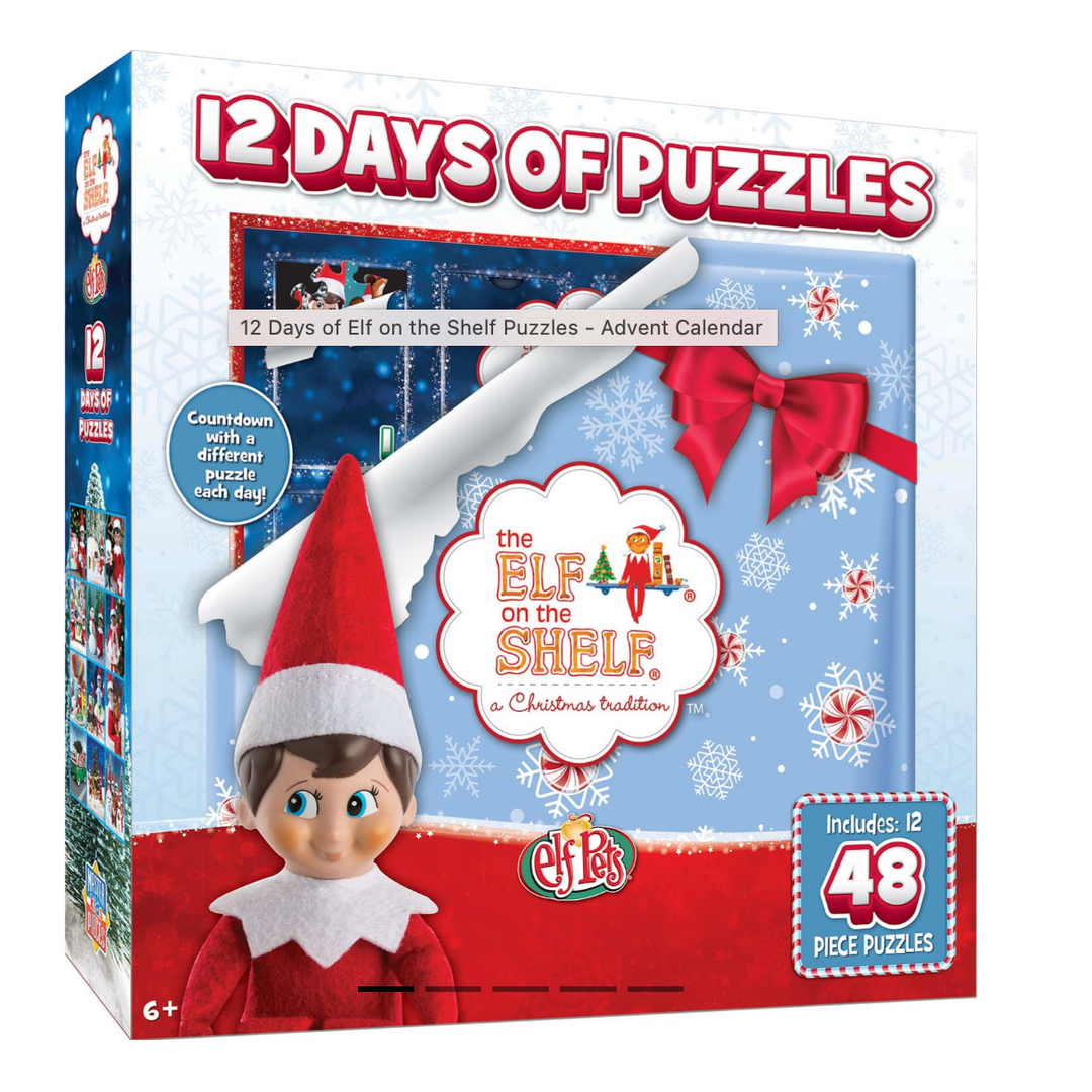 12 Days of Elf on the Shelf Puzzles - Advent Calendar