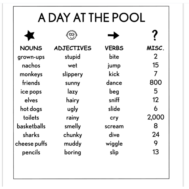 Summer Fun Mad Libs Junior