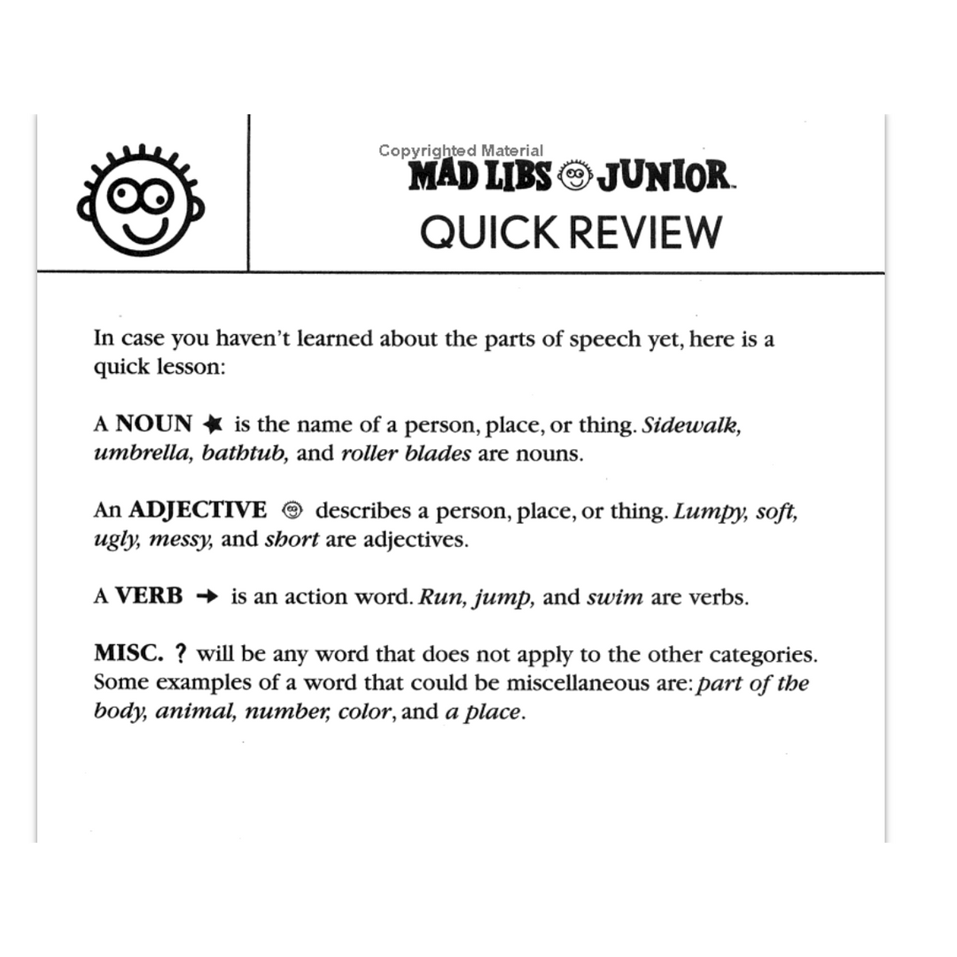 Sports Star Mad Libs Junior