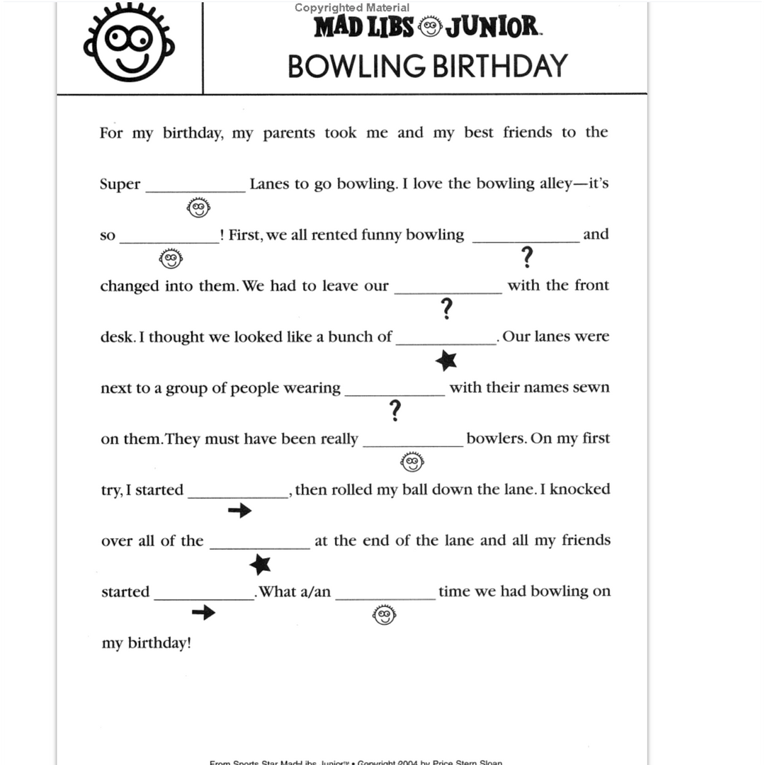 Sports Star Mad Libs Junior