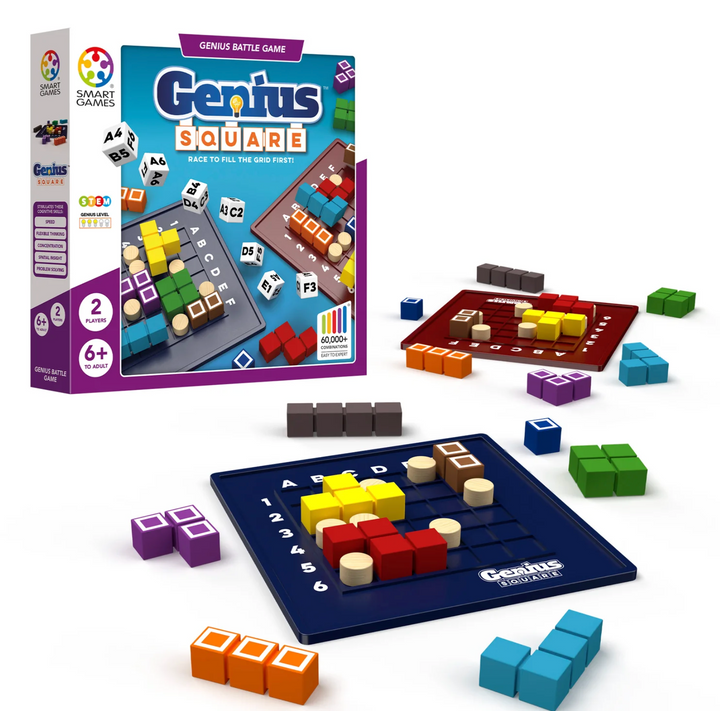 The Genius Square STEM Puzzle Game for ages 6+