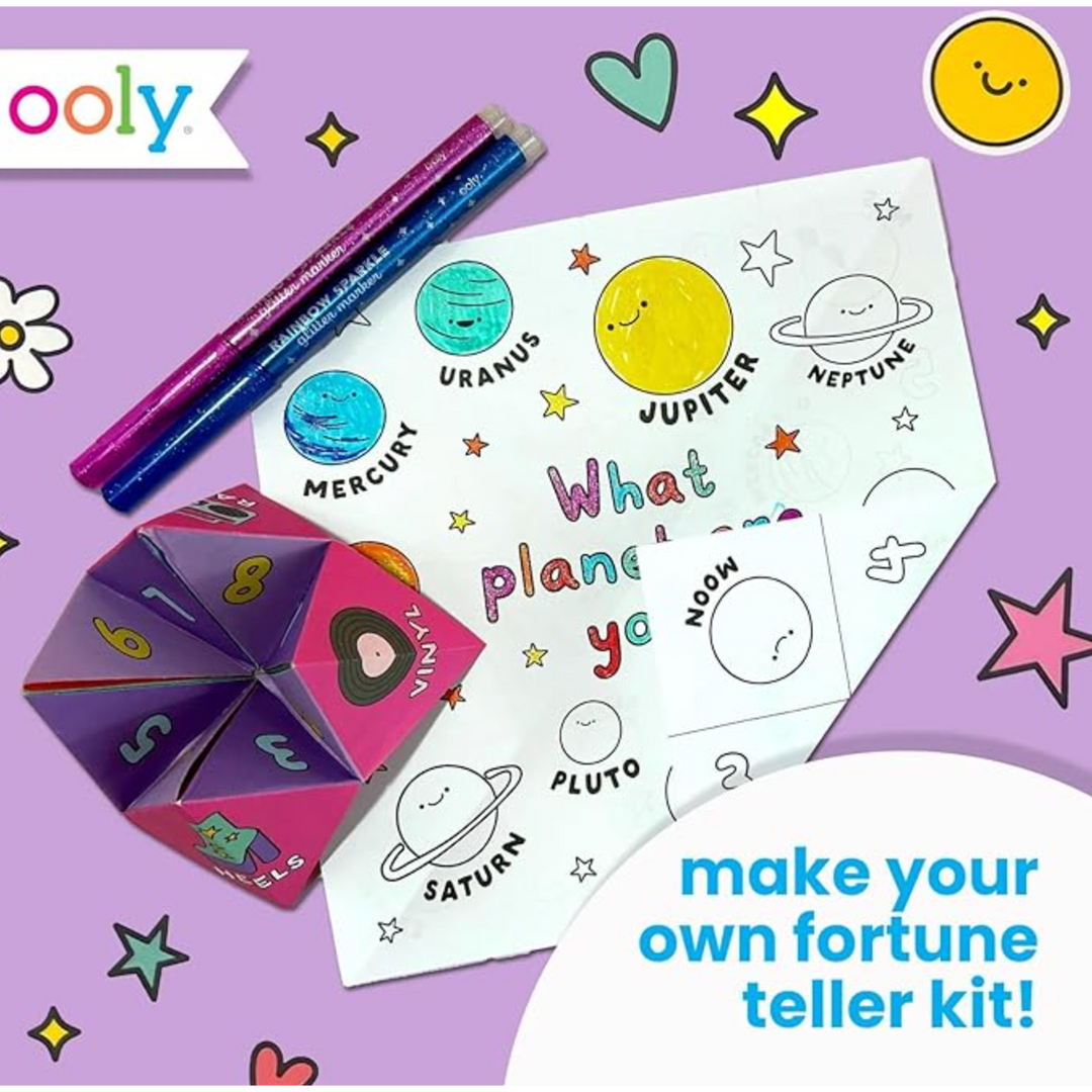 Ooly DIY Paper Kit, 24 Fortune Teller Designs