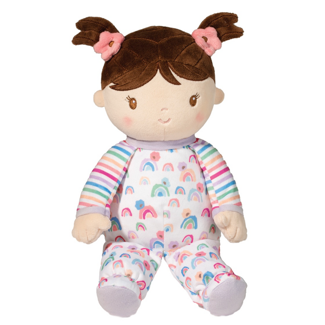 Isabelle Rainbow Stripe Soft Doll