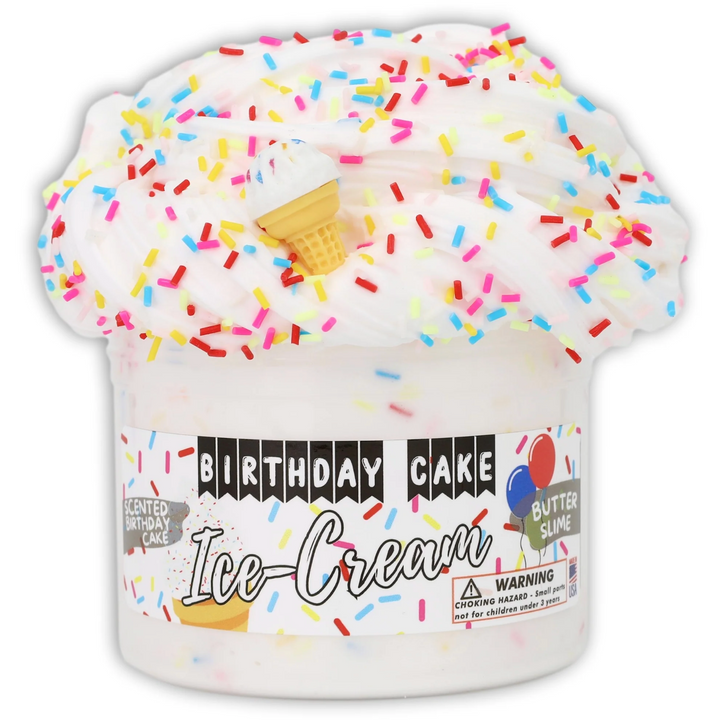 Birthday Cake Ice Cream Slime ( Butter Slime)