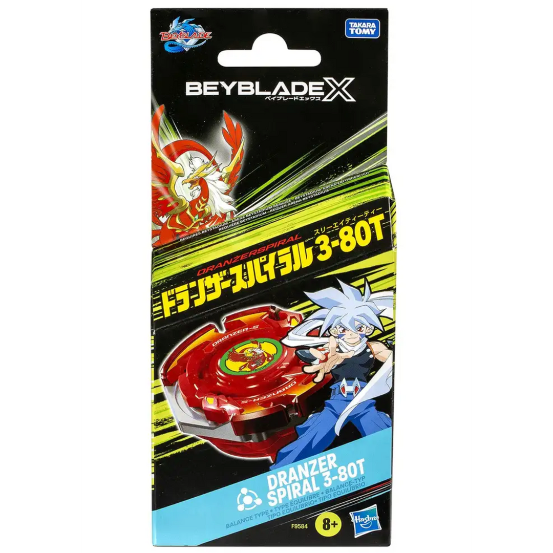 Beyblade X Dranzer Spiral 3-80T Anniversary X-Over Top and Launcher