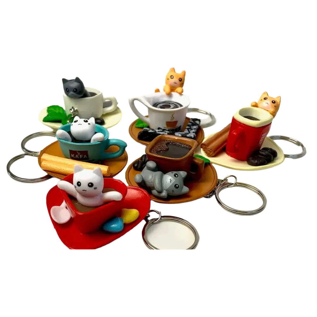 Cat Cafe Keyring
