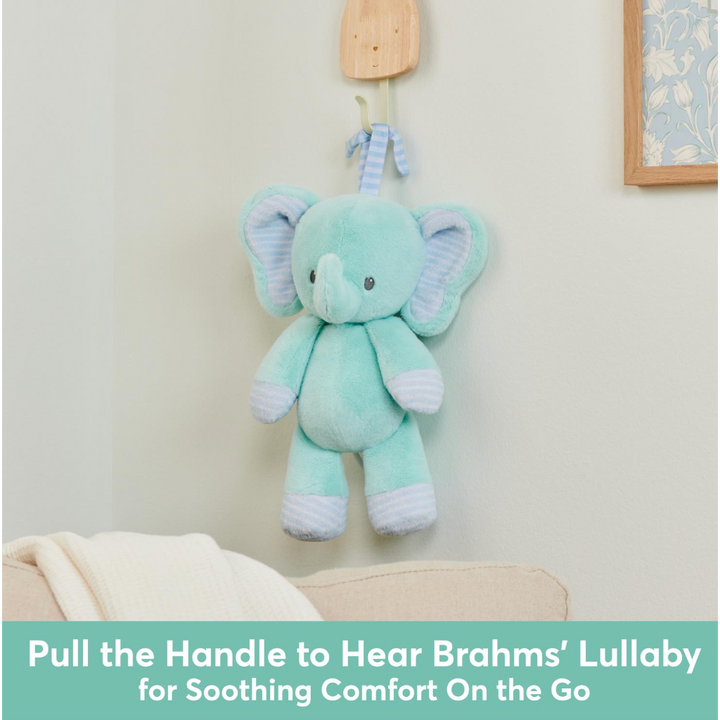 Safari Friends Pull-Down Musical Plush (Plays Brahms` Lullaby), 12 in