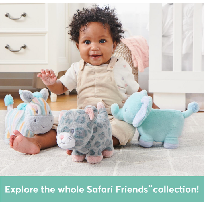 Safari Friends Pull-Down Musical Plush (Plays Brahms` Lullaby), 12 in