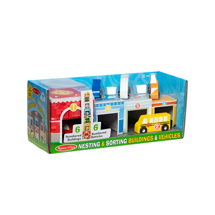 Melissa & Doug Nesting & Sorting Toys - Buildings & Vehicles