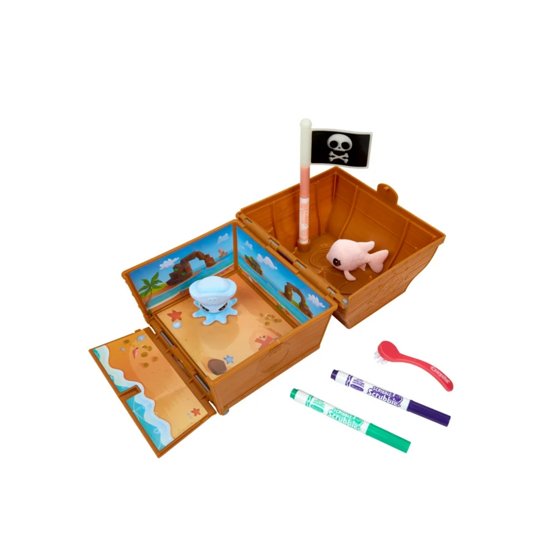 Crayola Scribble Scrubbie Pets Glow Ocean Chest
