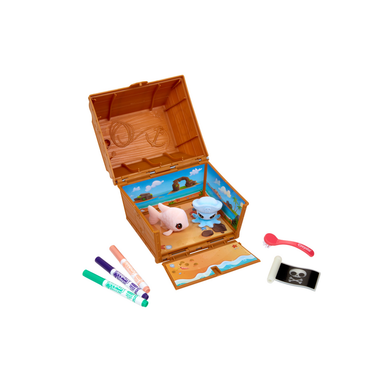 Crayola Scribble Scrubbie Pets Glow Ocean Chest