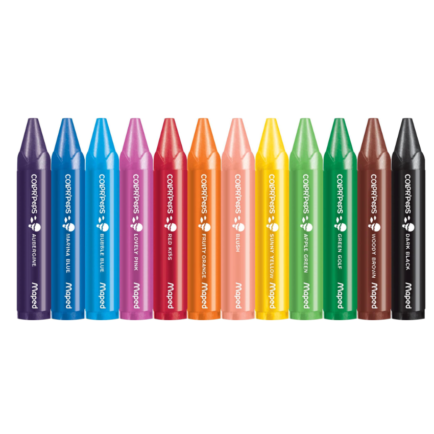 Color’ Peps My First Jumbo Triangular Wax Crayons x12
