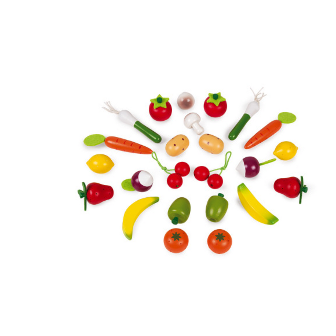 24 Pcs Fruits and Vegetables Basket