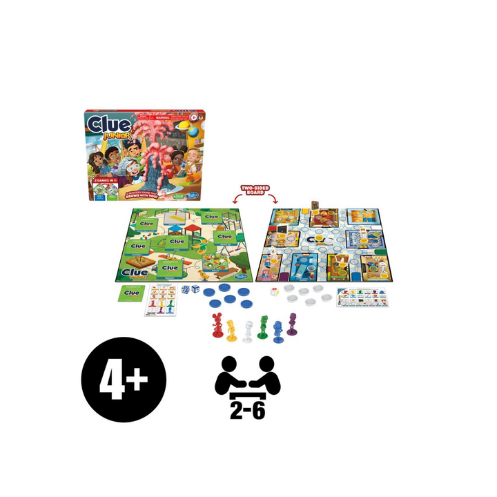 Clue Junior 2-Sided Gameboard (Ages 4+)