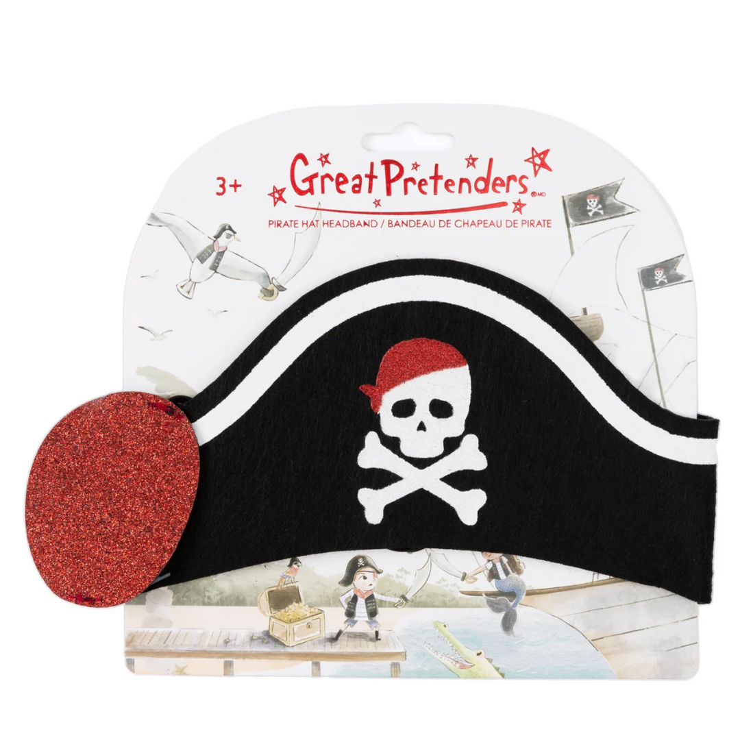 Pirate Hat Headband with Eyepatch