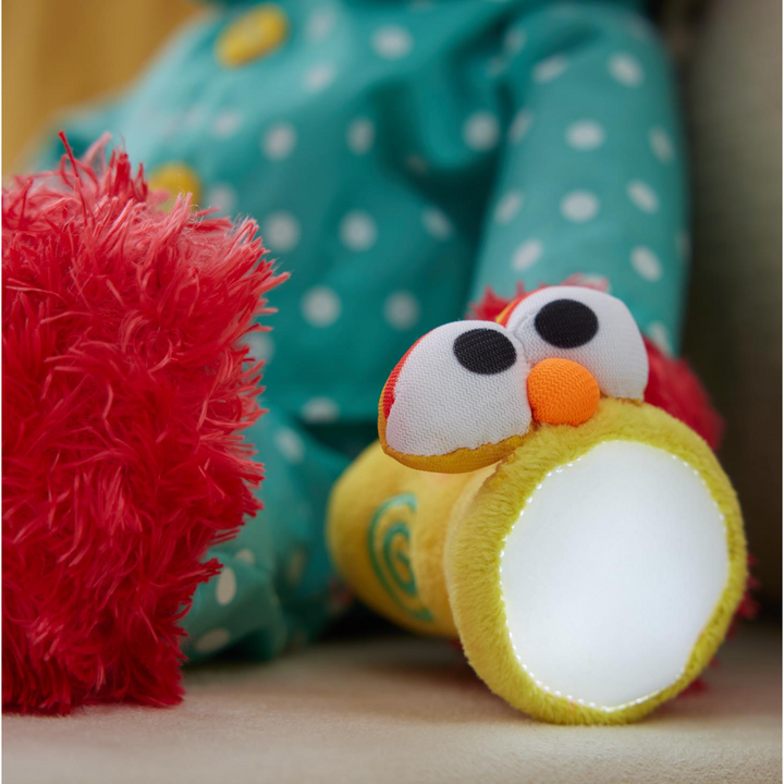 Bedtime Elmo Plush with Glow-in-the-Dark Pajamas & LED Flashlight (12")