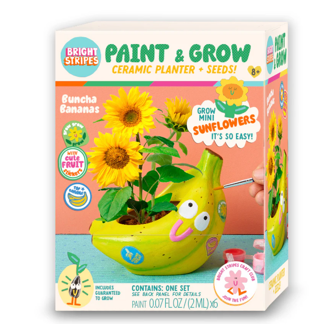Paint & Grow Ceramic Planter with Seeds