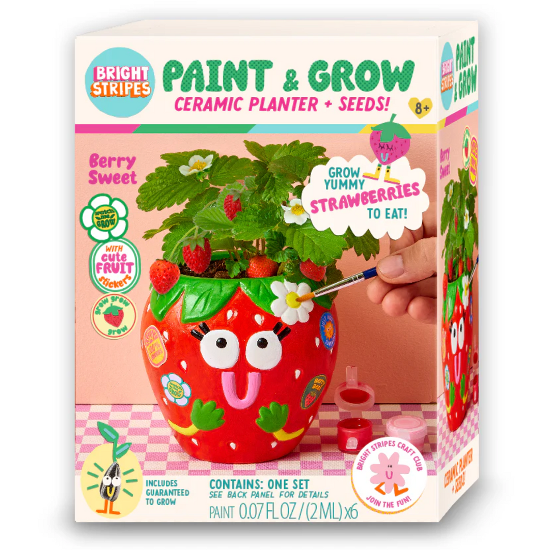 Paint & Grow Ceramic Planter with Seeds