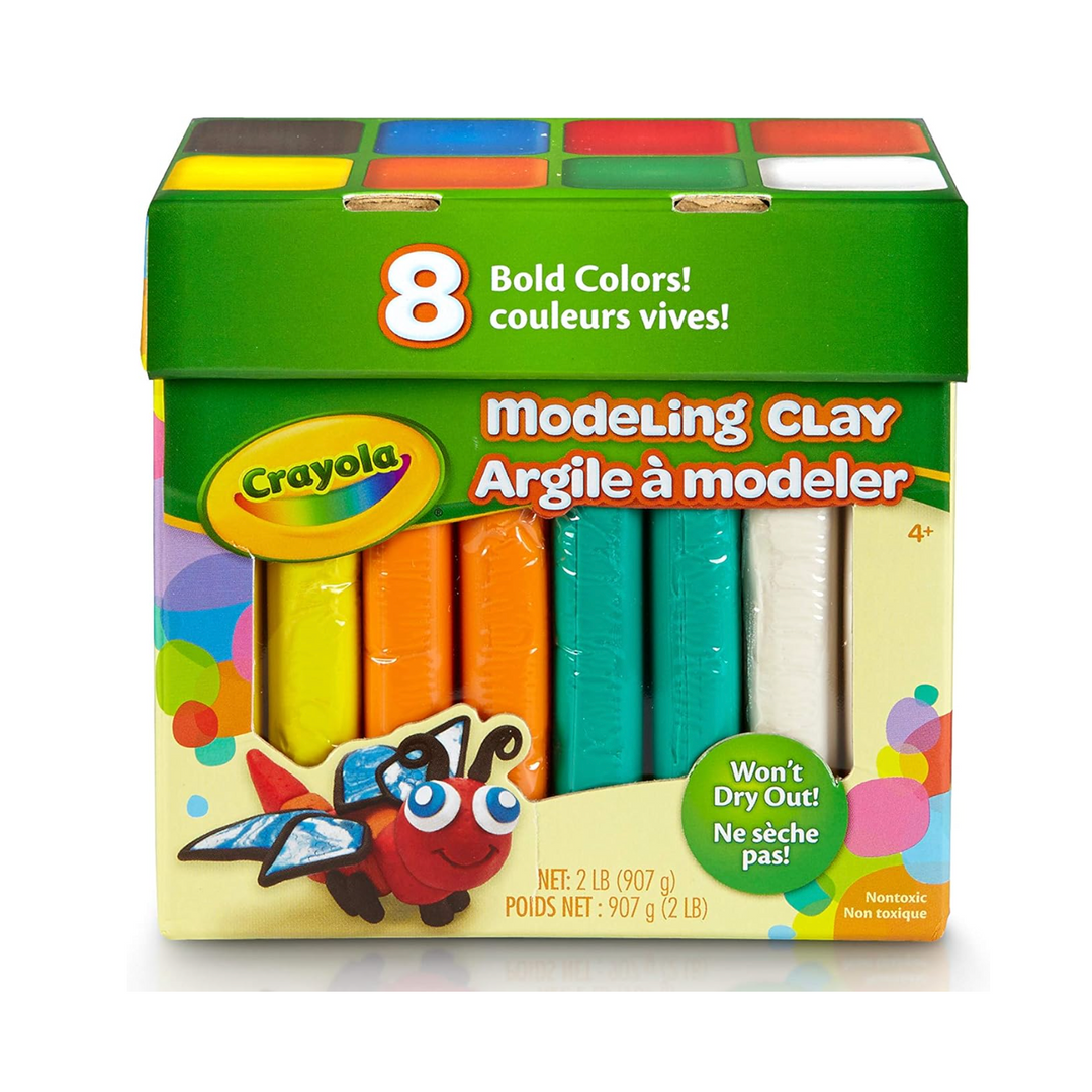 Modeling Clay: 8 Bold Colors : 2 Pounds