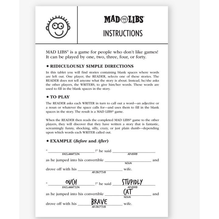 Unidentified Flying Mad Libs