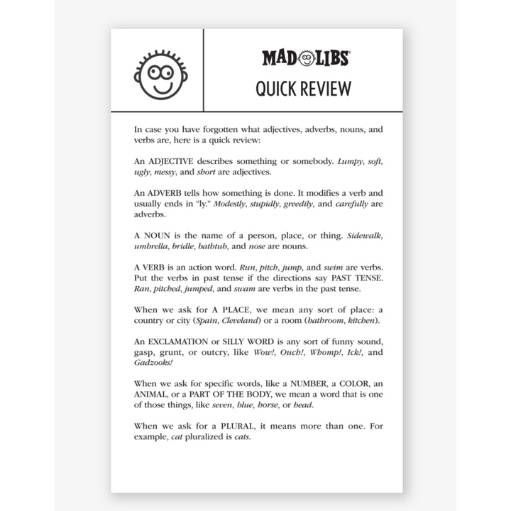 Totally Pink Mad Libs