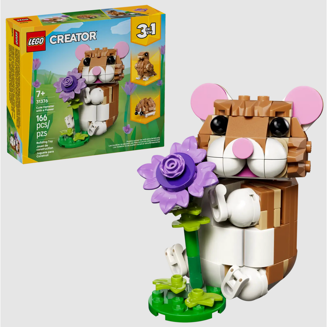 Lego Cute Hamster with a Flower 31376
