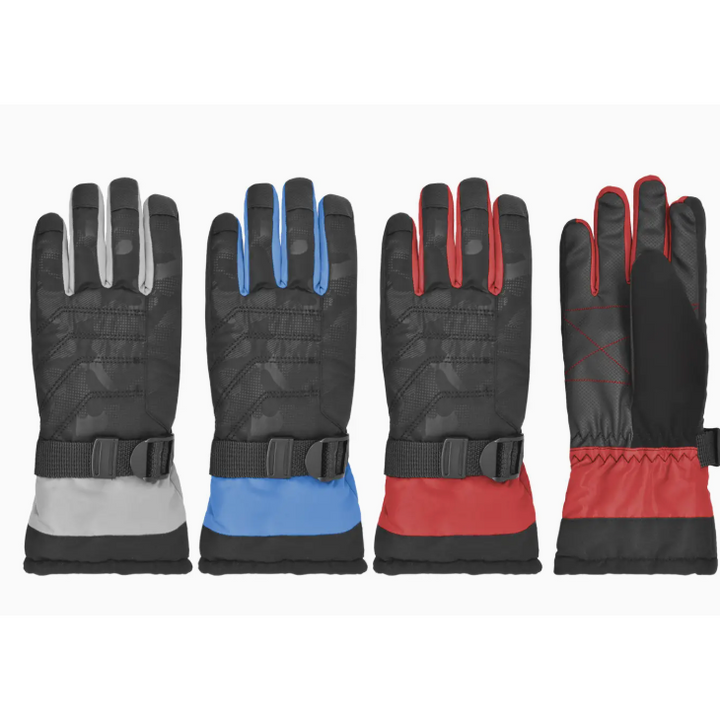 Boys Camo Colorblock Snowboard Glove W. Thinsulate ( 8-12 Years)