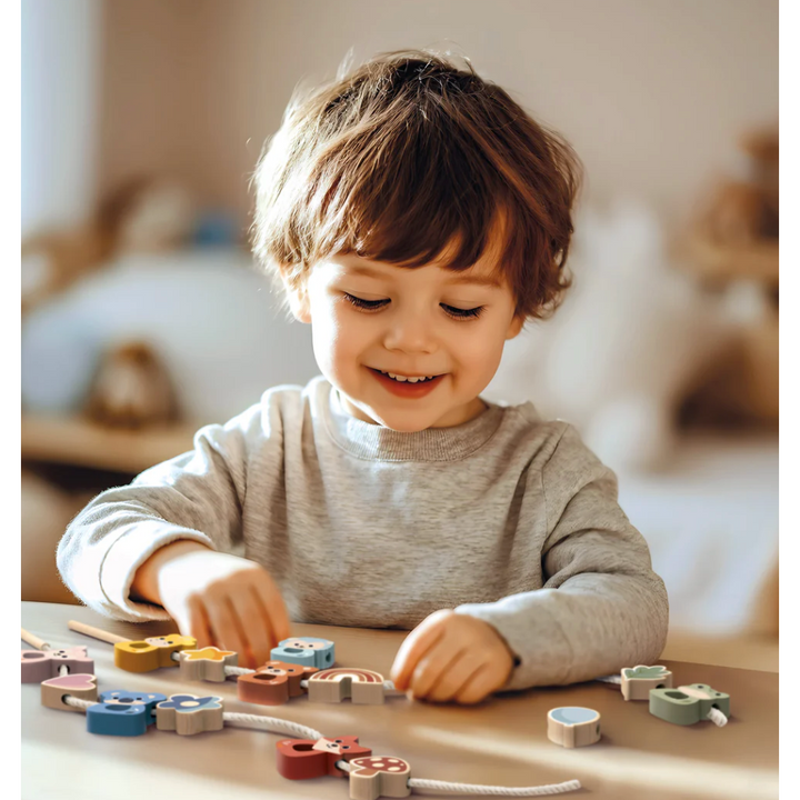 Lacing Beads – Wooden Learning Toy for Toddlers