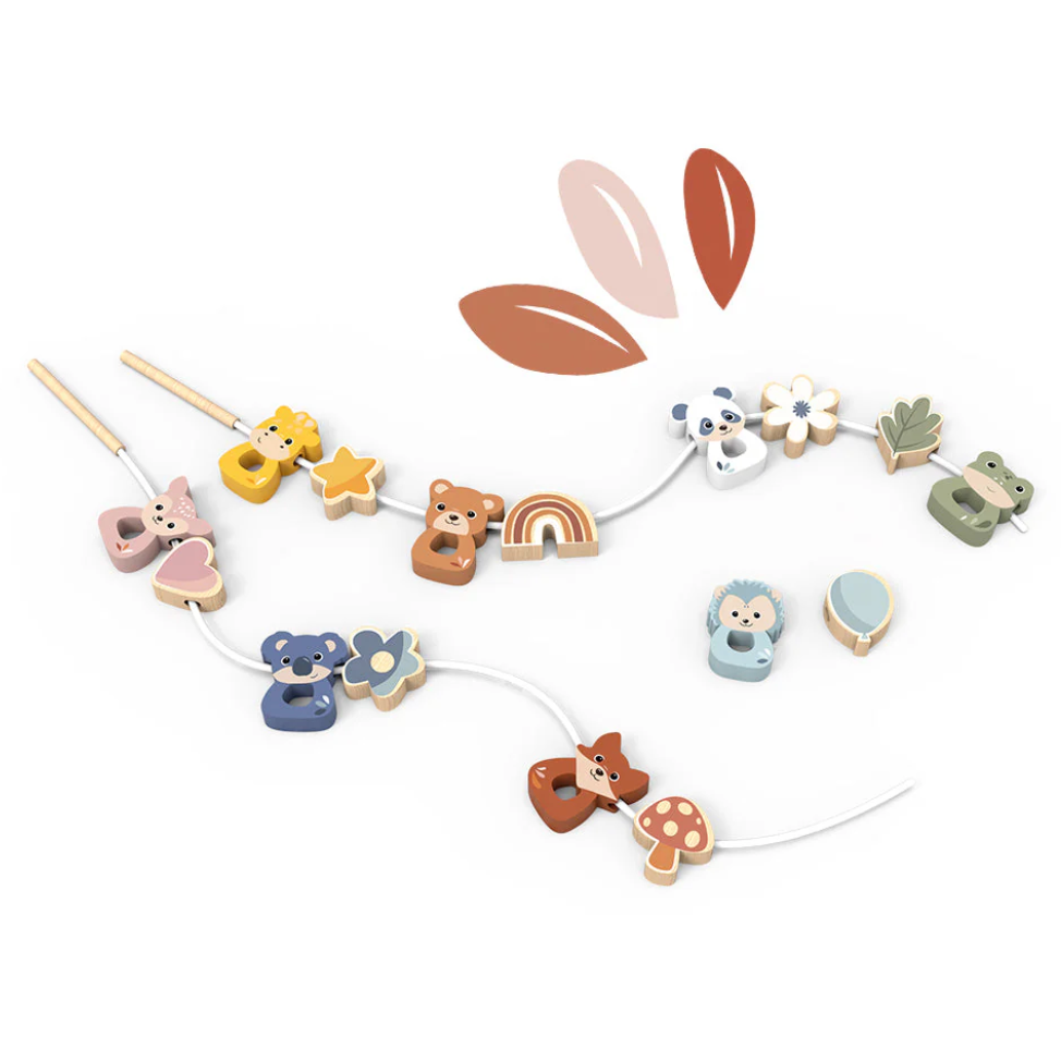 Lacing Beads – Wooden Learning Toy for Toddlers